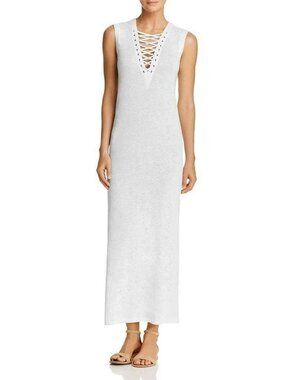 Freeway White Sleeveless Rayon Maxi Dress Small NWT